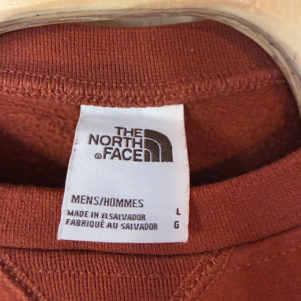 The North Face Men's Heritage Patch Mens Crewneck Sweatshirt Size L Brown Rust